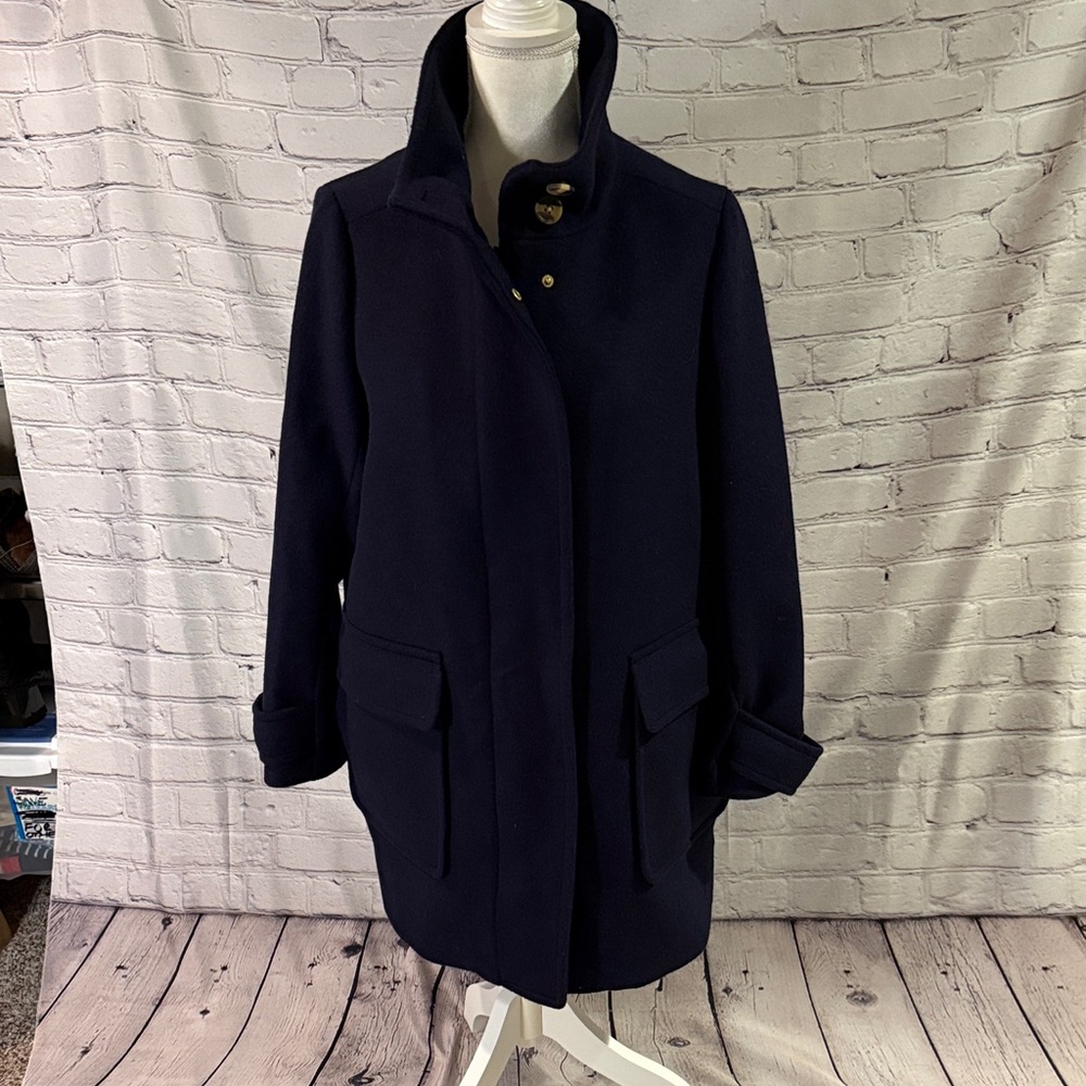 Boden Navy Wool Pea Coat